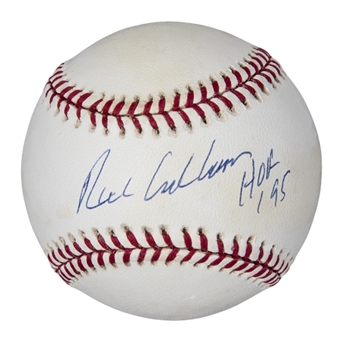 Richie Ashburn Signed & Inscribed ONL Coleman Baseball (JSA)